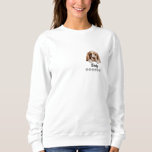 Sudadera Camiseta personalizada de Cocker Spaniel (Anverso)