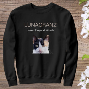 Sudadera Camiseta Personalizada de Gato con Nombre y Foto p