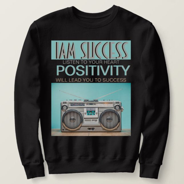 Sudadera Camiseta POSITIVIDAD (Anverso del diseño)