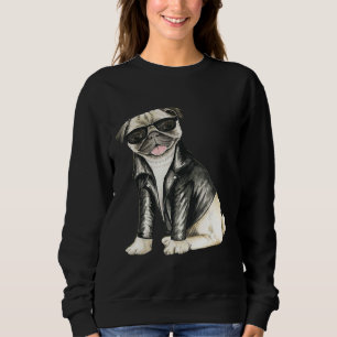 Sudadera Camiseta Pug Con Gafas De Sol Pug Citas Frases Div