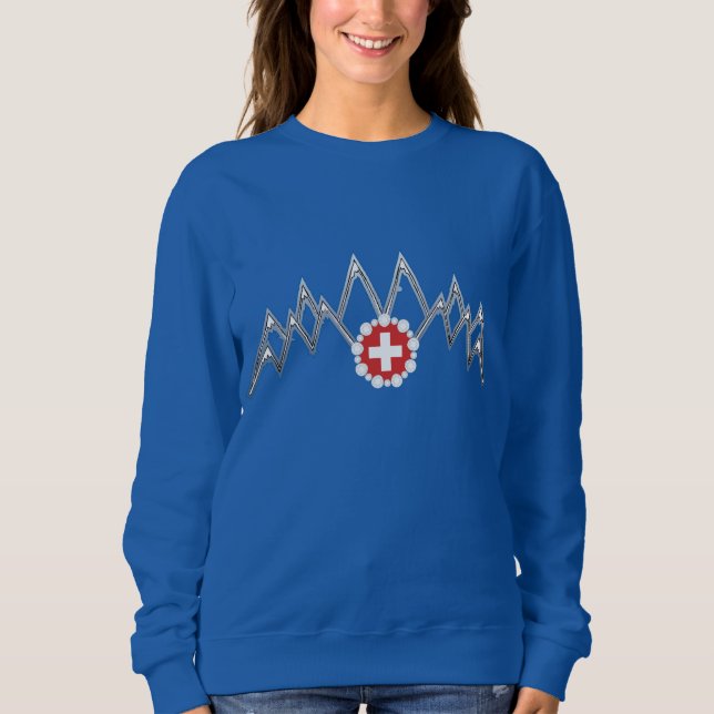 Sudadera Camiseta Raglan de las Alpujarras suizas para muje (Anverso)