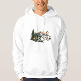 Sudadera Camiseta «Respira» de montaña y bosque