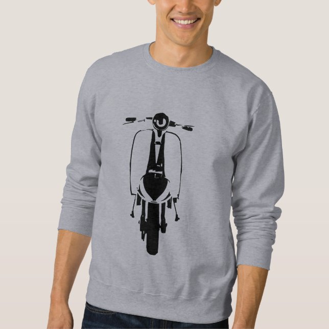 Sudadera Camiseta retra de la vespa de los años 60 (Anverso)