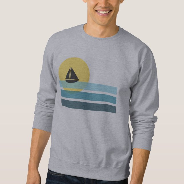 Sudadera Camiseta retra del velero (Anverso)