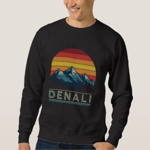 Sudadera Camiseta Retro Alaska Denali National Park para Ho