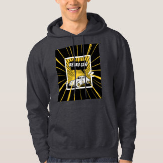 Sudadera Camiseta Retro Car - Diseño de Coche Clásico Vinta