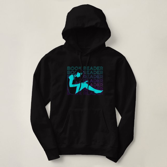 Sudadera Camiseta retro de lectura de libros (Diseño del anverso)
