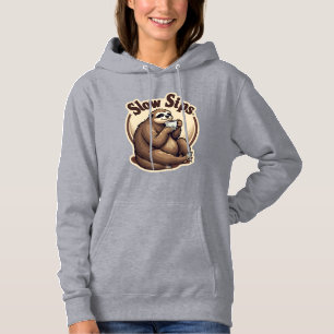 Sudadera Camiseta Retro Lindo Amante de Café Perezoso Dormi