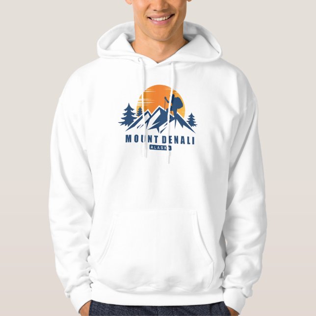 Sudadera Camiseta Retro Mount Denali Hike (Anverso)