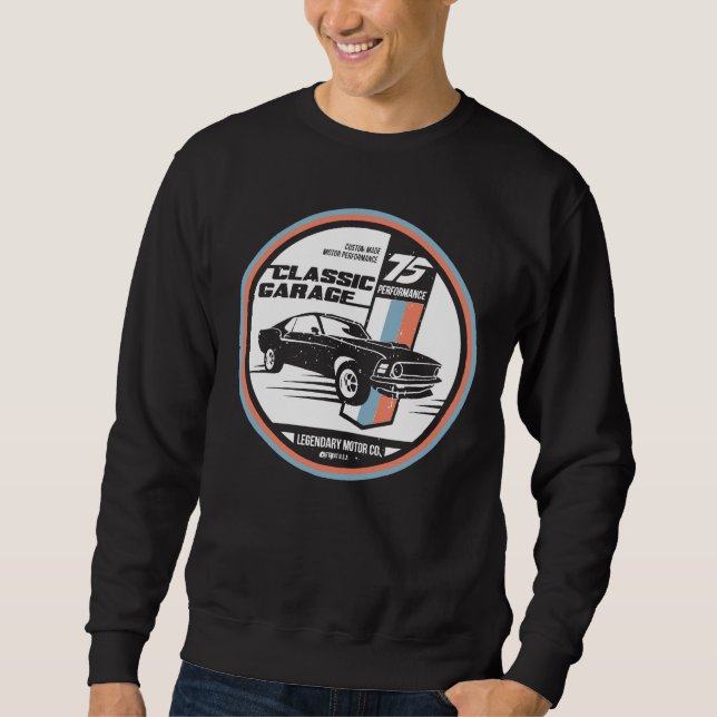 Sudadera Camiseta Retro Muscle Car Revival (Anverso)