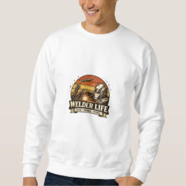 Sudadera Camiseta Retro Puesta de Sol Vida de Soldador