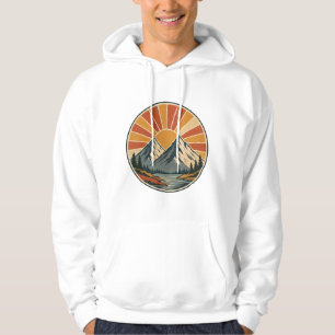 Sudadera Camiseta Retro Sunset Peaks Travel Poster