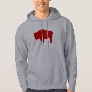 Sudadera Camiseta roja del búfalo de Wyoming