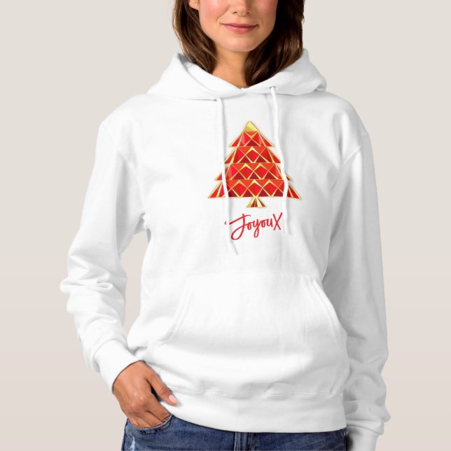 Sudadera Camiseta Roja Joyoux Noel Navidad (Anverso)