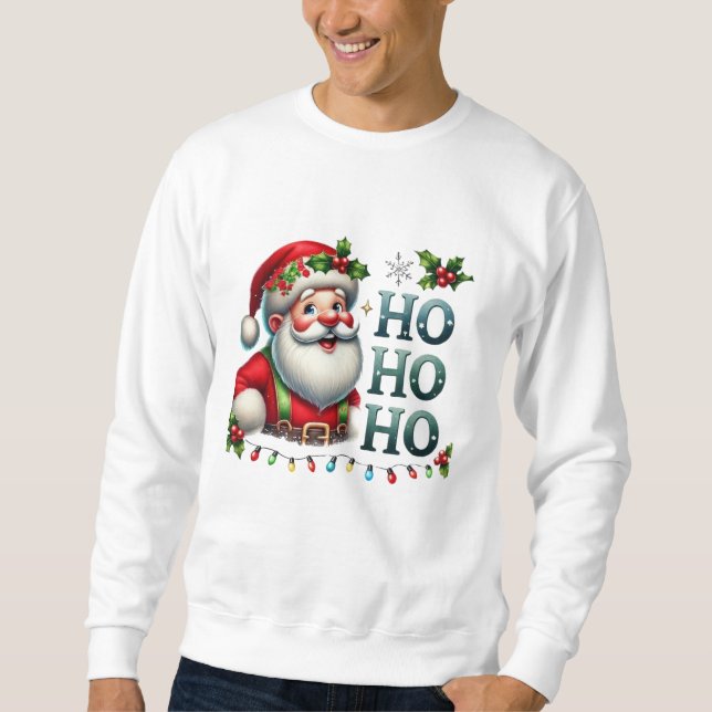 Sudadera Camiseta Santa Print de navidades (Anverso)