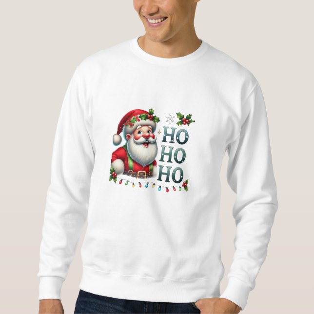 Sudadera Camiseta Santa Print de navidades (Anverso)