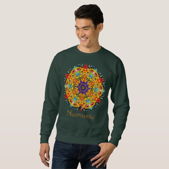 Sudadera Camiseta Sassafras Namaste Kaleidoscope (Anverso completo)