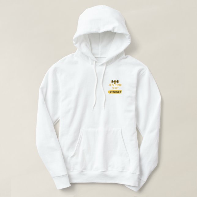 Sudadera camiseta sé fuerte (Diseño del anverso)