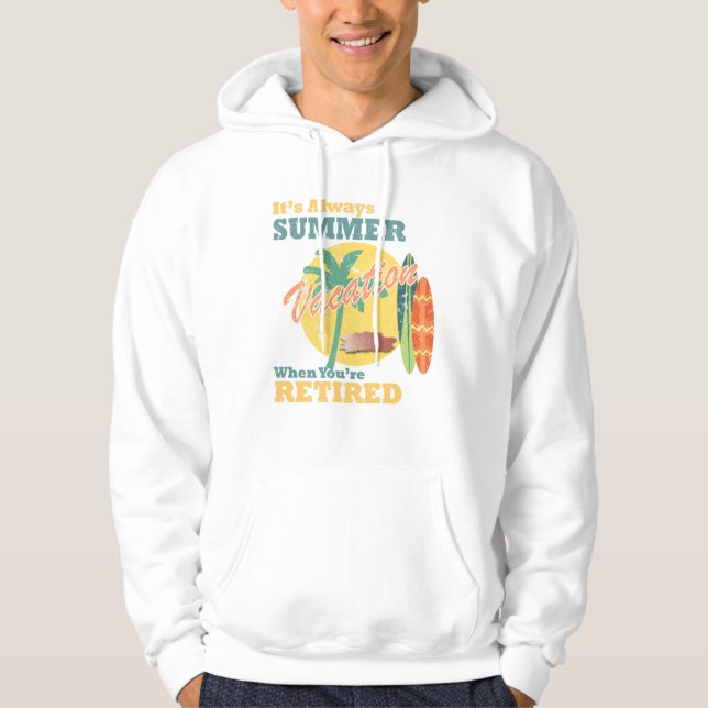 Sudadera Camiseta siempre retirada de verano (Anverso)