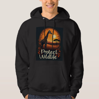 Sudadera Camiseta sin mangas de jirafa de la sabana