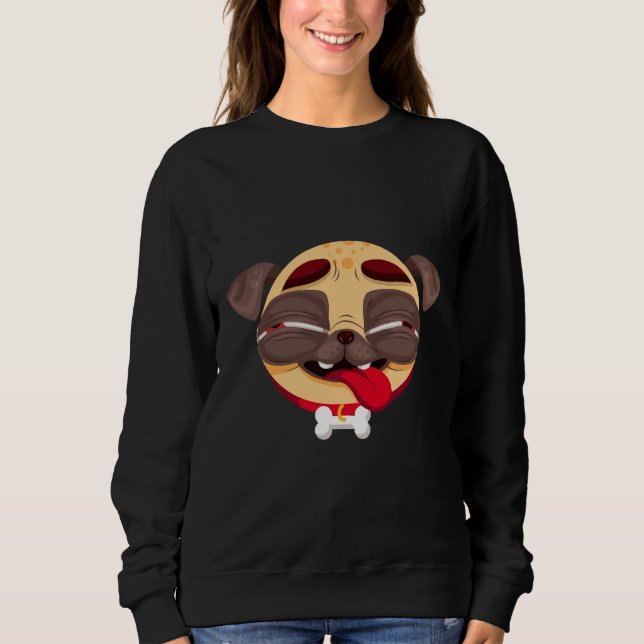 Sudadera Camiseta Smart Pug Classic 742 (Anverso)