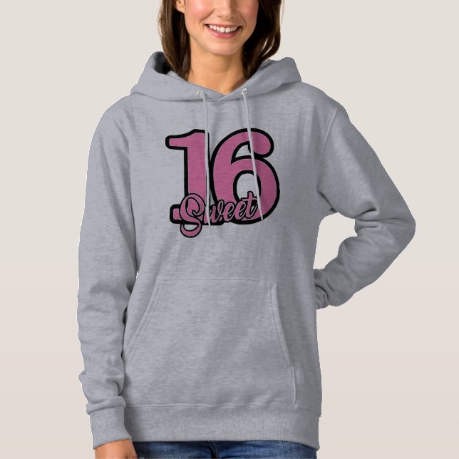 Sudadera Camiseta Sweet 16, Regalo de Sweet 16 Cumpleaños (Anverso)