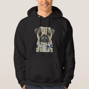 Sudadera Camiseta Tattooed Pug Dog Classic 914