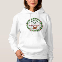 Camiseta térmica vegana «Soy vegana, no ofrezcas c