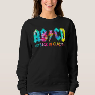 Sudadera Camiseta Tie Dye Abcd Rayo De Volta À Sala De Aula