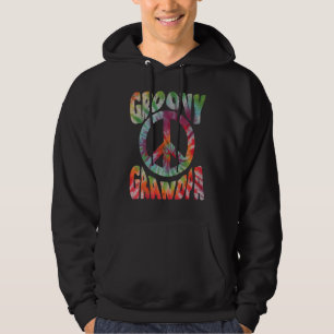 Sudadera Camiseta Tie Dye Vintage Groovy Hippie Signo de Pa