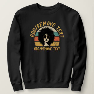 Sudadera Camiseta Tri-Blend Chica de pelo rizado