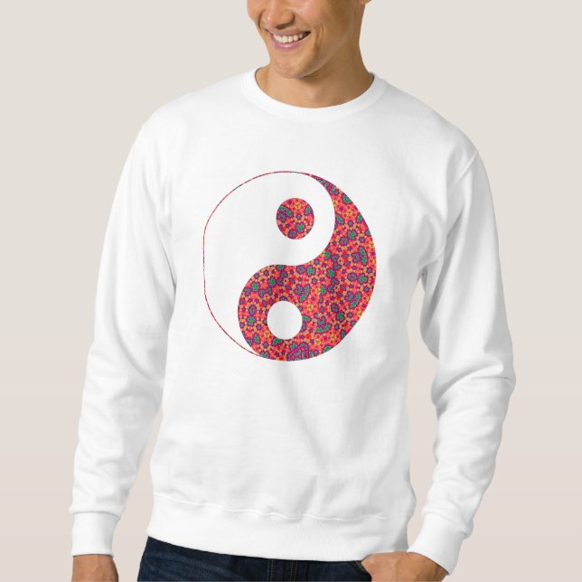 Sudadera Camiseta Trippy de Yin y de Yang (Anverso)