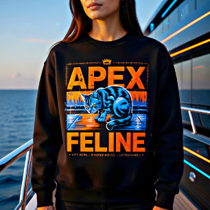 Sudadera Camiseta Urbana de Gato Apical Felino para Ciudad