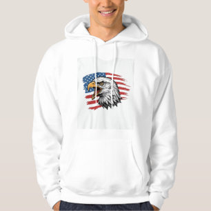 Sudadera Camiseta Vector Patriótica Bandera de Águila Vinta