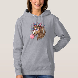Sudadera Camiseta Vector Vintage Goma de Burbuja Caballo Pa