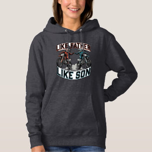 Sudadera Camiseta Vector Vintage Motocross De Padre a Hijo