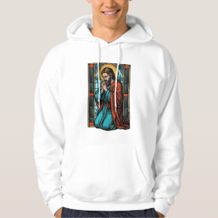 Sudadera Camiseta Vectorial de Figura Religiosa Rezando Vin
