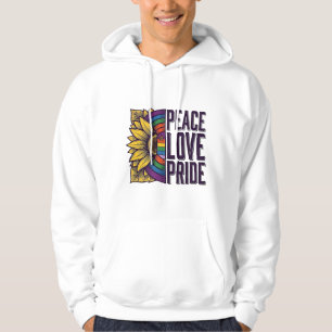 Sudadera Camiseta Vectorial de Flor Vintage de Paz Amor Org