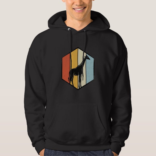 Sudadera Camiseta Vectorial de Safari Geométrico de Jirafa  (Anverso)