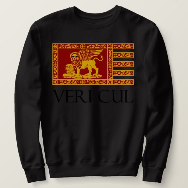 Sudadera Camiseta veneciana de Vericul de la bandera (Anverso del diseño)