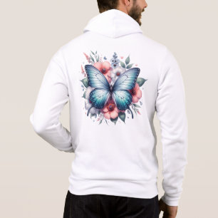 Sudadera Camiseta Vibrante Floral de Mariposa Arte-96283