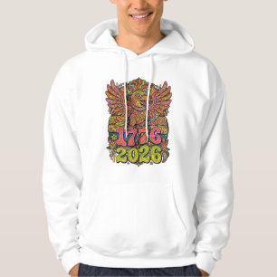 Sudadera Camiseta Vintage Eagle 1776 2026 Burbuja Patriótic