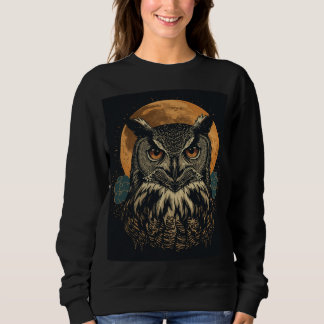 Sudadera Camiseta Vintage Moon Owl