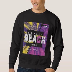 Sudadera Camiseta Vintage Retro Venice Beach CA Sol Surfing