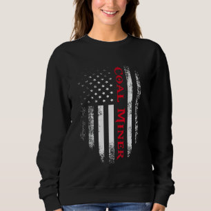 Sudadera Camiseta vintage USA bandera americana roja y blan