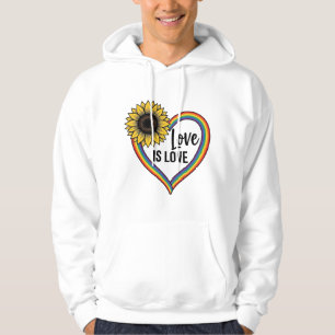 Sudadera Camiseta Vintage Vector Corazón de Girasol El Amor