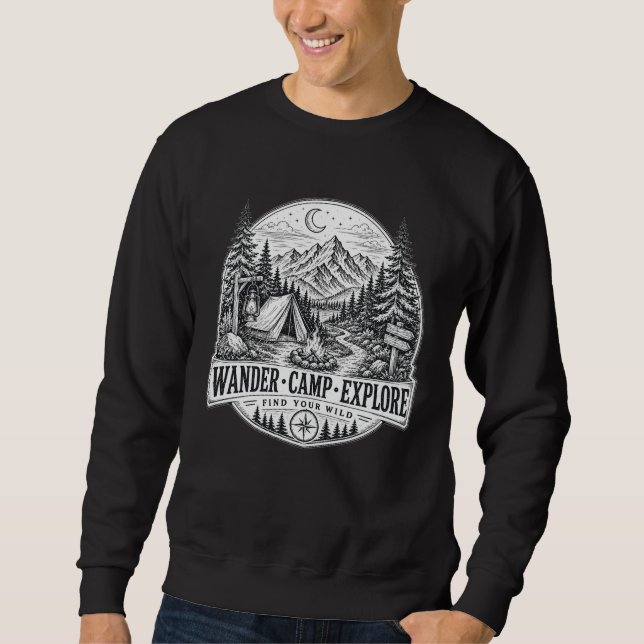 Sudadera Camiseta Wander Camp Explore (Anverso)