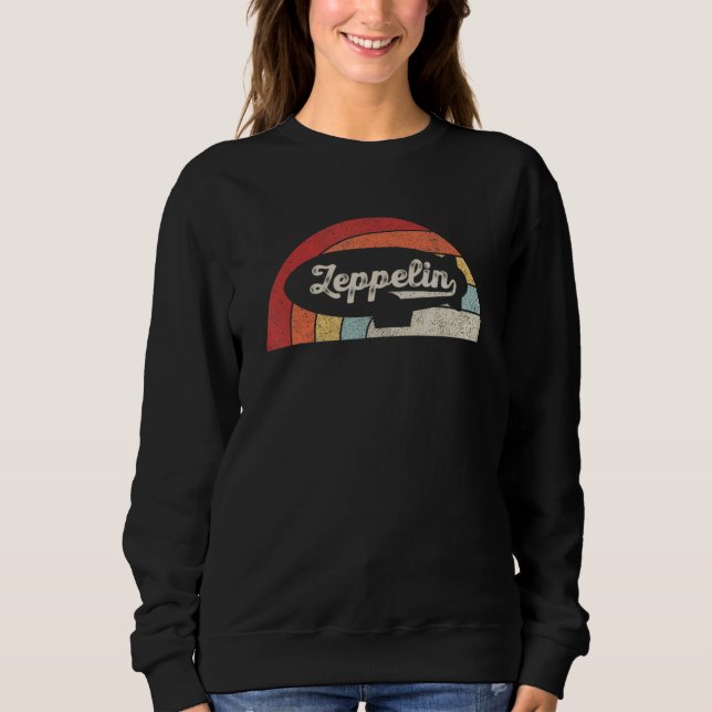 Sudadera Camiseta Zeppelin Vintage Retro Dirigible Ai (Anverso)
