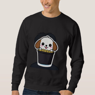 Sudadera CamisetaLindo perro de dibujos animados sentado en
