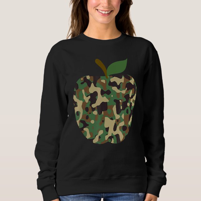 Sudadera Camo Apple Primer Día Del Equipo De Enseñanza Esco (Anverso)